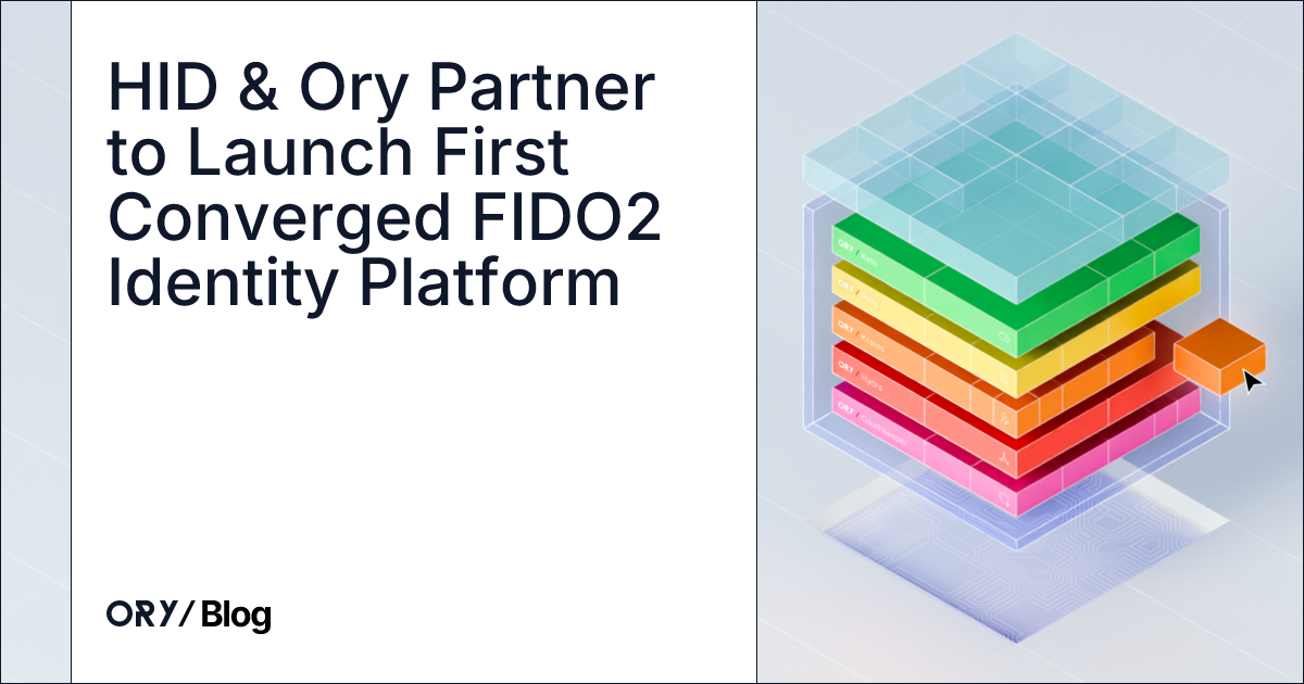 HID & Ory Partner to Launch First Converged FIDO2 Identity Platform