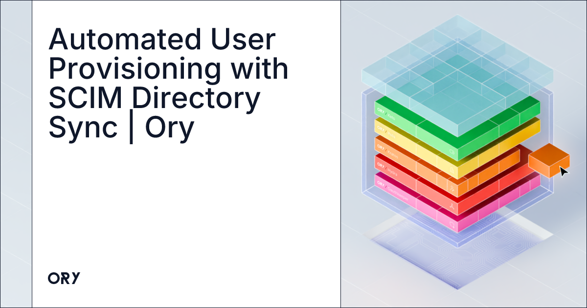 Automated User Provisioning with SCIM Directory Sync | Ory