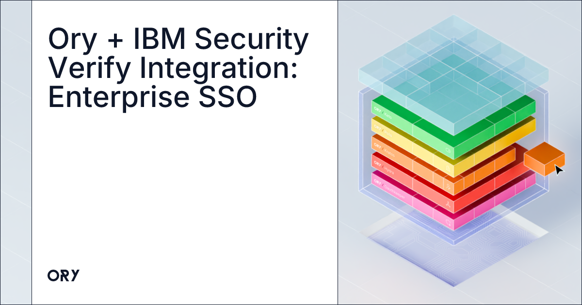 Ory + IBM Security Verify Integration: Enterprise SSO